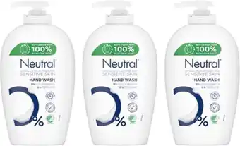 Bol.com Neutral - Handzeep Vloeibaar - 0% Parfum - 250ml - Voordeelverpakking 3 stuks aanbieding