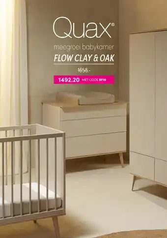 Baby & Tiener Quax Meegroei Babykamer Flow Clay & Oak aanbieding