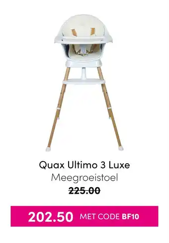 Baby & Tiener Quax Ultimo 3 Luxe Meegroeistoel aanbieding