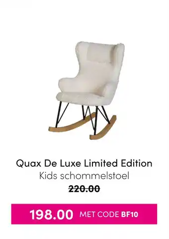 Baby & Tiener Quax De Luxe Limited Edition Kids Schommelstoel aanbieding