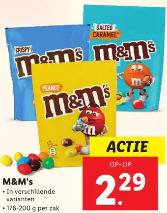 Lidl M&M's aanbieding