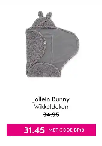 Baby & Tiener Jollein Bunny Wikkeldeken aanbieding