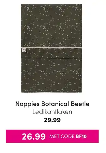 Baby & Tiener Noppies Botanical Beetle Ledikantlaken aanbieding