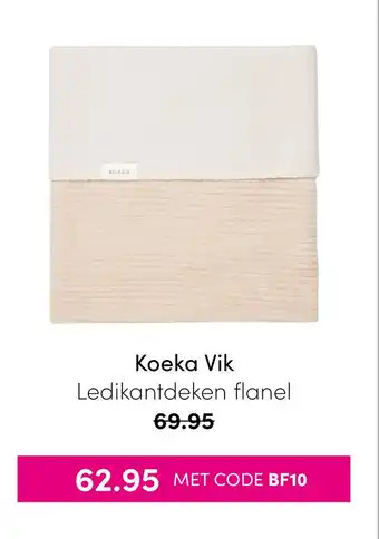 Baby & Tiener Koeka Vik Ledikantdeken flanel aanbieding