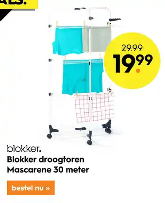 Blokker Blokker droogtoren Mascarene 30 meter aanbieding