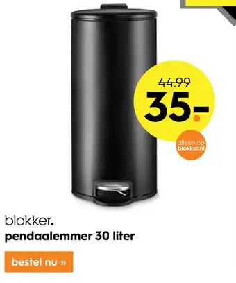 Blokker Blokker Pendaalemmer 30 Liter aanbieding