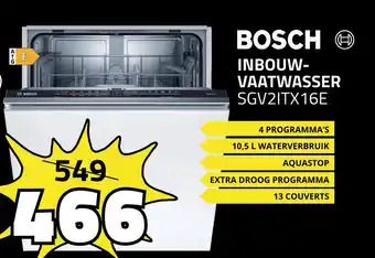 BoXXer Bosch Inbouwvaatwasser Sgv2Itx16E aanbieding