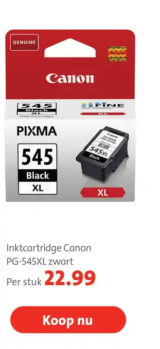 Bruna Inktcartridge Canon PG-545XL zwart aanbieding