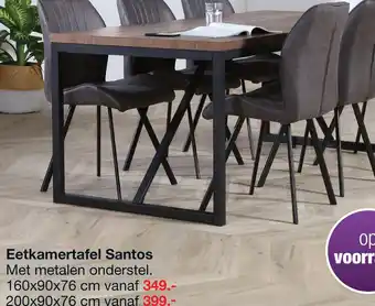 Budget Home Store Eettafel Santos 160x90cm aanbieding