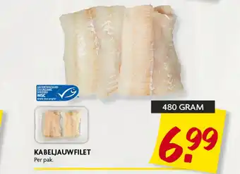 Dekamarkt KABELJAUWFILET aanbieding