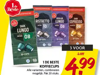 Dekamarkt 1 DE BESTE KOFFIECUPS aanbieding