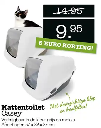 Dierspecialist Kattentoilet Casey aanbieding