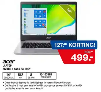 Electroworld Acer Laptop Aspire 5 A514-53-59Cy aanbieding