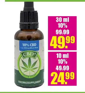 Gezond & Wel 10% CBD "Ca. 3000 mg CBD per flese CBD per le CBD aanbieding