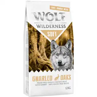 Zooplus Wolf of Wilderness Soft - Gnarled Oaks - Scharrelkip & Konijn Hondenvoer - 12 kg aanbieding