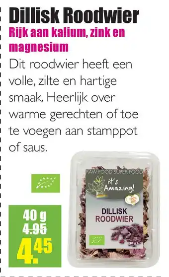 Gezond & Wel : Dillisk Roodwier aanbieding