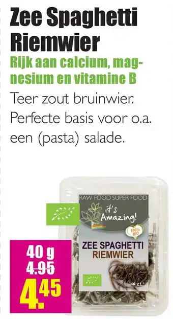 Gezond & Wel : Zee Spaghetti Riemwier aanbieding