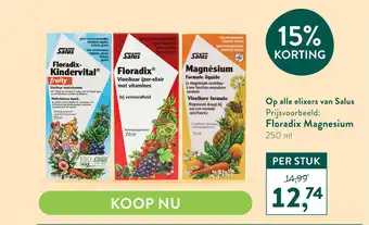 Holland & Barrett Op alle elixers van Salus aanbieding