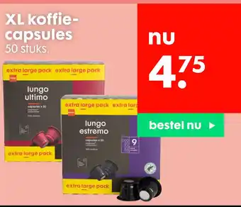 HEMA XL koffie- capsules aanbieding