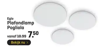 Hubo Eglo Plafondlamp Pogliola aanbieding