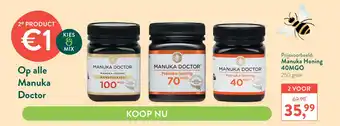 Holland & Barrett Op alle Manuka Doctor aanbieding