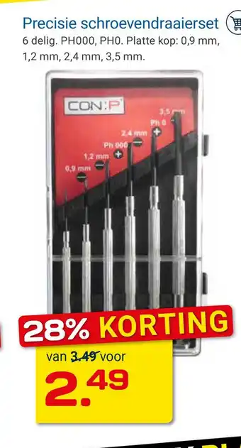 Kluswijs Precisie schroevendraaierset aanbieding