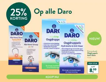 Holland & Barrett Op alle Daro aanbieding