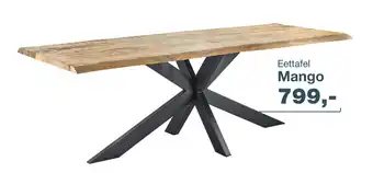 IN.HOUSE Eettafel Mango aanbieding