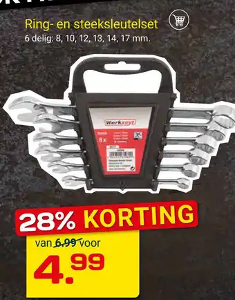 Kluswijs Ring- en steeksleutelset aanbieding