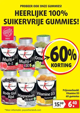 Lucovitaal HEERLIJKE 100% SUIKERVRIJE GUMMIES! aanbieding