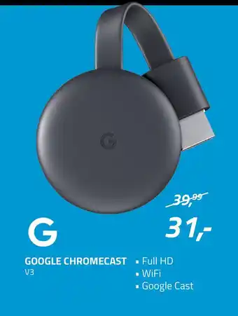 Obbink Google Chromecast V3 aanbieding