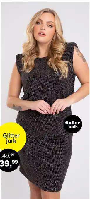 MS Mode Glitter jurk aanbieding