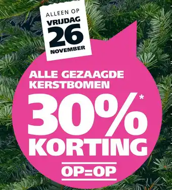 Ranzijn ALLE GEZAAGDE KERSTBOMEN aanbieding