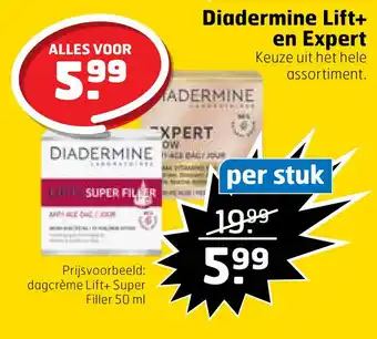 Trekpleister Diadermine Lift+ en Expert aanbieding