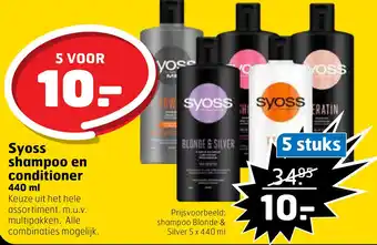 Trekpleister Syoss shampoo en 0o en conditioner aanbieding