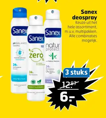 Trekpleister Sanex deospray aanbieding