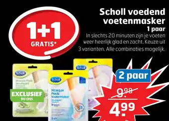 Trekpleister Scholl voedend voetenmasker aanbieding