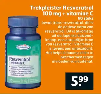 Trekpleister Trekpleister Resveratrol 100 mg + vitamine C aanbieding