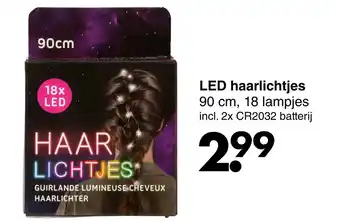 Wibra LED haarlichtjes 90 cm, 18 lampjes aanbieding