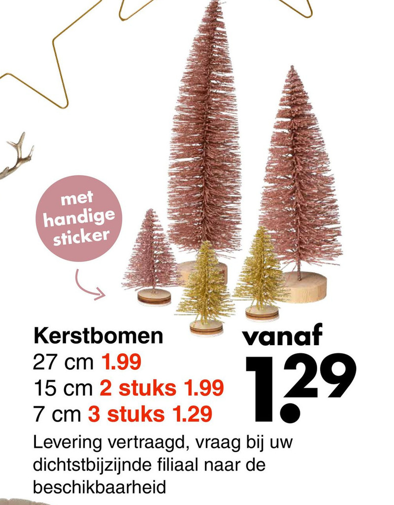 Kerstbomen aanbieding bij Wibra