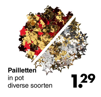 Wibra Pailletten aanbieding