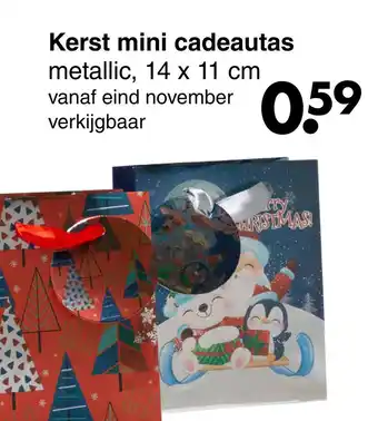 Wibra Kerst mini cadeautas aanbieding