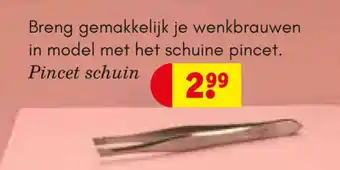 Kruidvat Zenner Beauty Pincet schuin aanbieding