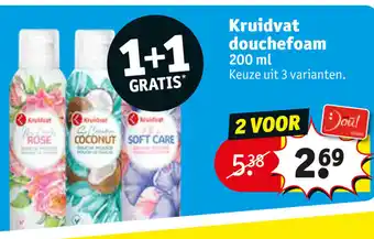 Kruidvat Kruidvat Douchefoam 2*300ml aanbieding