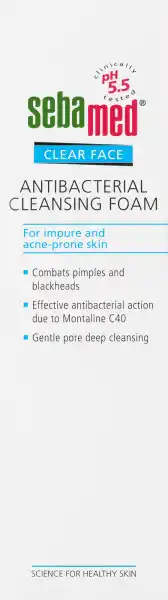 De Online Drogist Sebamed Clear Face Antibacterial Cleansing Foam aanbieding