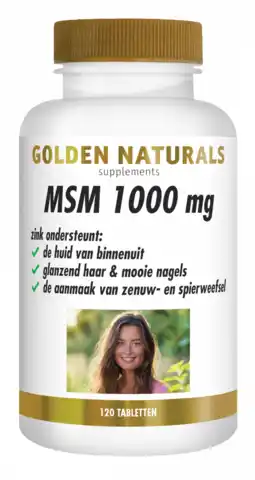 De Online Drogist Golden Naturals MSM 1000 mg Tabletten aanbieding