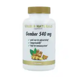 De Online Drogist Golden Naturals Gember 300 mg Capsules aanbieding