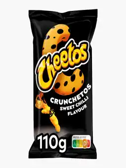 Flink Cheetos Crunchetos Sweet Chilli Chips 110g aanbieding