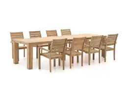 Kees Smit ROUGH-S/ROUGH-X 320cm dining tuinset 9-delig stapelbaar aanbieding