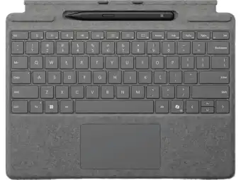 MediaMarkt Microsoft Surface Pro Tc + Slim Pen Platina Toetsenbord Grijs aanbieding